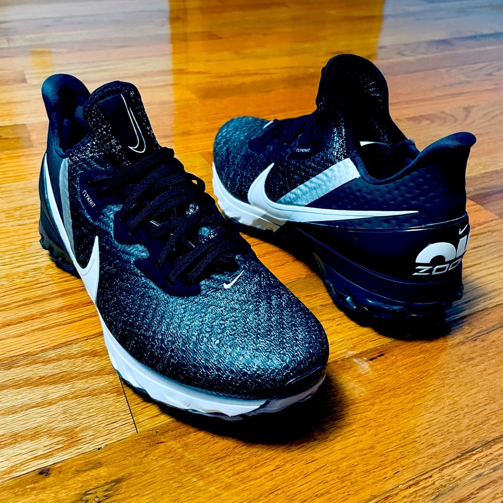 Mens Nike Air Zoom FIyknit Infinity Tour Black Golf Shoes CZ8300 001 Size 8.5.